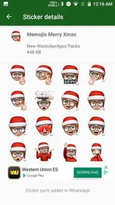 Stickers Funny Emojis android App screenshot 2